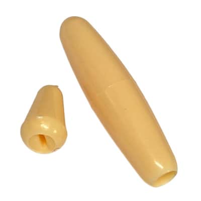 STK-028 Metric Cream Push on Tremolo Tip & Switch Tip for Import Strat Guitar