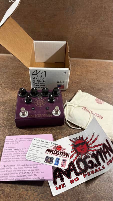 Analogman King of Tone V4 with Both Side High Gain Option | Reverb