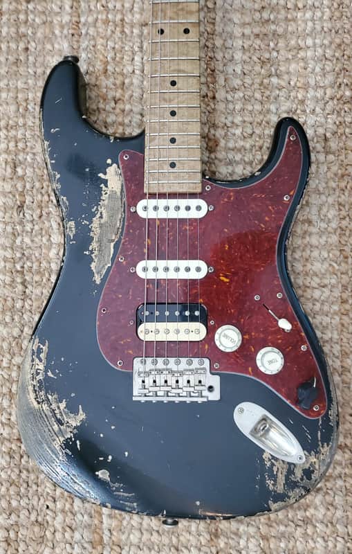 Luxxtone Guitars Choppa S Black Heavy Relic image 1