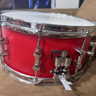 Sonor SQ1 14x6.5 Birch Snare Drum - Hot Rod Red image 3