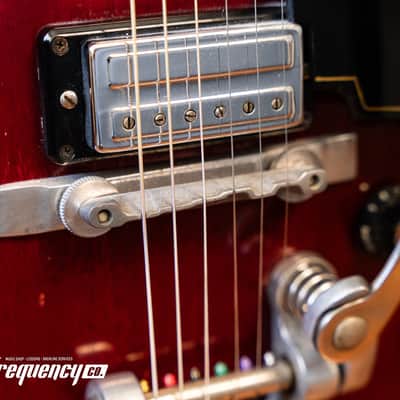Guild Starfire V in Cherry Red with Rare Mahogany Body - 1965 image 10