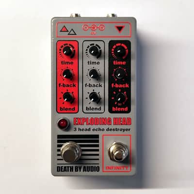 Death By Audio Exploding Head 2022 - Grey / Red image 1