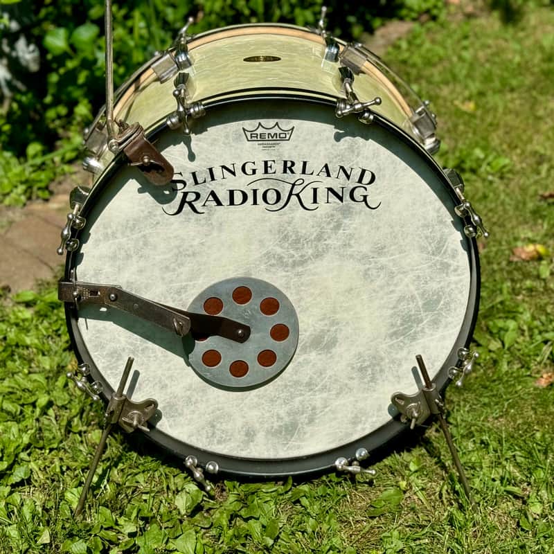 1948-1950 Slingerland Radio King White Marine Pearl
