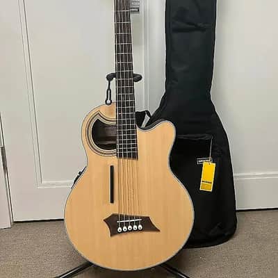Warwick Rockbass Alien Deluxe 5 String Acoustic Electric Bass - Natural image 1