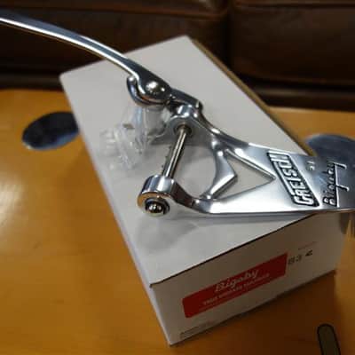 Gretsch Branded Bigsby Tailpiece, Polished Aluminum image 1