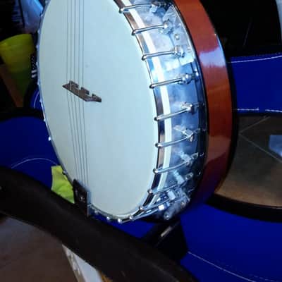 Kay 5 string Vintage Rare Global Kay Banjo 60s  Brown Birch image 4