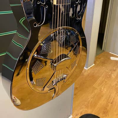 Ashbury AR-46 Resonator Chrome Acoustic Guitar image 3