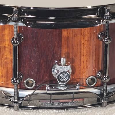 JT Custom Drums 14x5" Solid Padauk Stave Snare 2022 Natural image 13