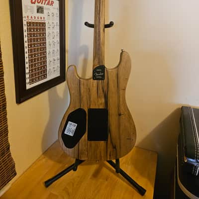 Fender Limited Edition Acoustasonic Electric Guitar Natural Ziricote 2020 - Natural Ziricote Wood image 8