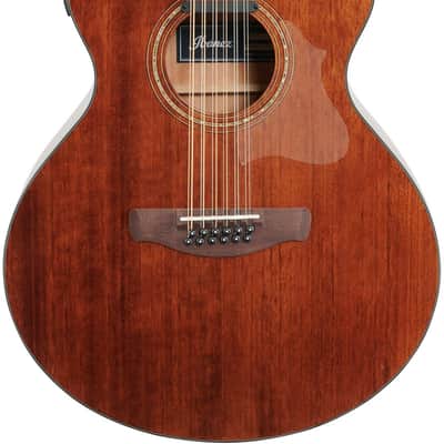 Ibanez AE2912 Acoustic-Electric Guitar, Natural Low Gloss, Open Box (Good) image 3