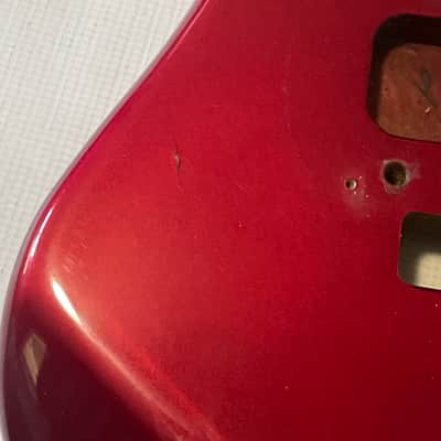 1984 Kramer USA Pacer Deluxe C Series Plate Candy Apple Red Guitar Body Floyd Ready image 10