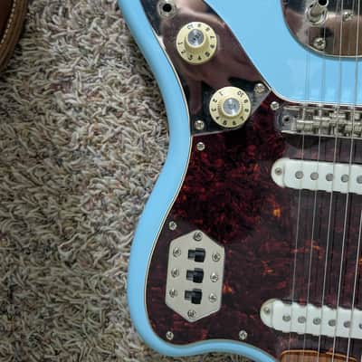 Squier/Fender Classic Vibe 70s Daphne Blue Jaguar partscaster image 5