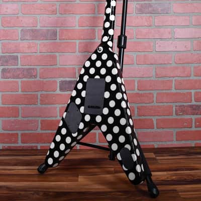 Jackson USA Randy Rhoads Tribute Flying V Black With White Polka Dots 1999 w/OHSC image 7