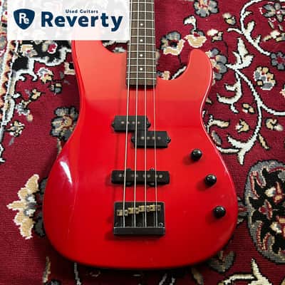 Fernandes PJS-50 PJ Bass 1980s MIJ Japan Medium Scale Red Limited Edition image 2