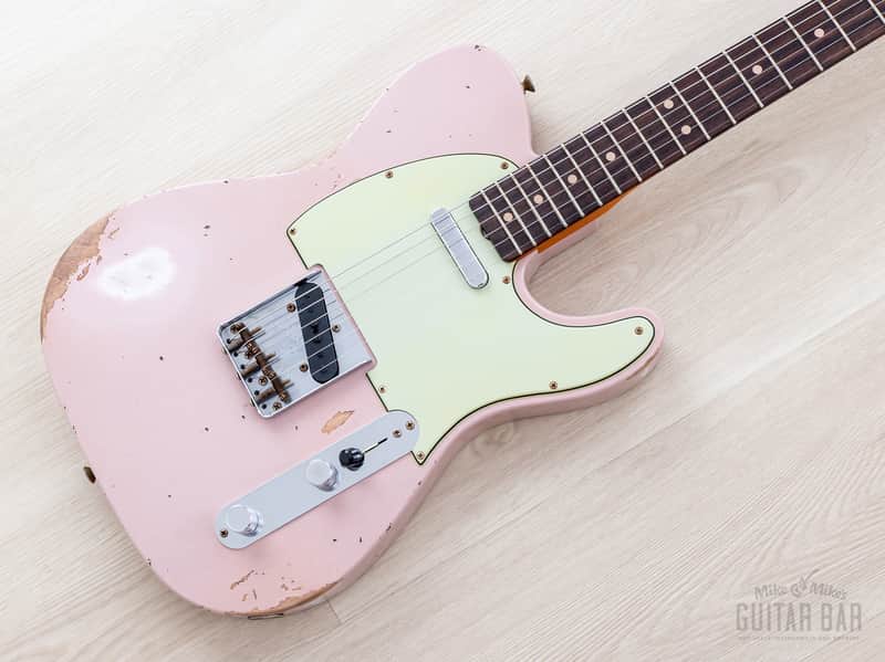 Fender Custom Shop 1963 Telecaster Heavy Relic Dirty Shell Pink, Featherweight image 1