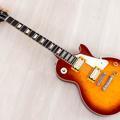 1980 Tokai Reborn Old Love Rock LS120 Original Burst w/ Lifton-Style Case, Double Cream DiMarzio PAF image 11