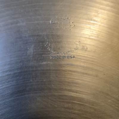 Zildjian 13" A. Zildjian Transition Stamp Hi-Hat Cymbals (Pair) 1946 - 1953 - Traditional image 2