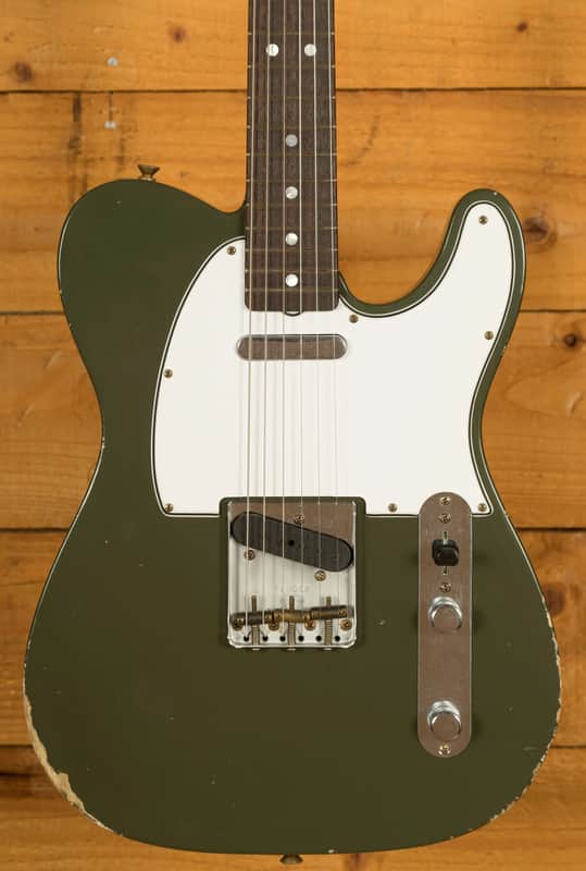 Fender Custom Shop 67 Tele - Relic Olive Green | Reverb