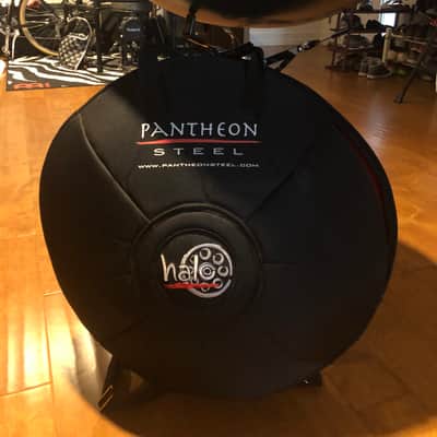 Pantheon Steel Halo Handpan / Hand Pan Custom Konondrum Scale Blue Purple Nitrided Streel image 3
