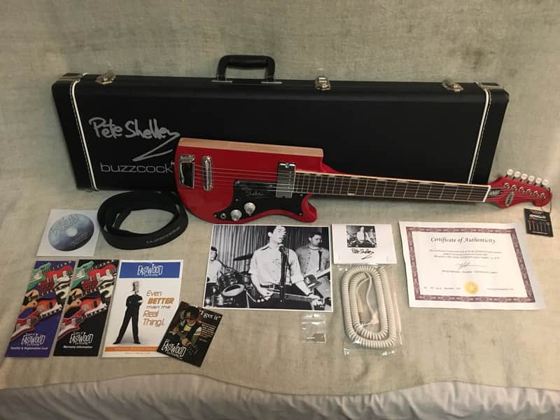Eastwood Pete Shelley Signature Starway Buzzcocks 2007 Red Only 88 Made #20 image 1