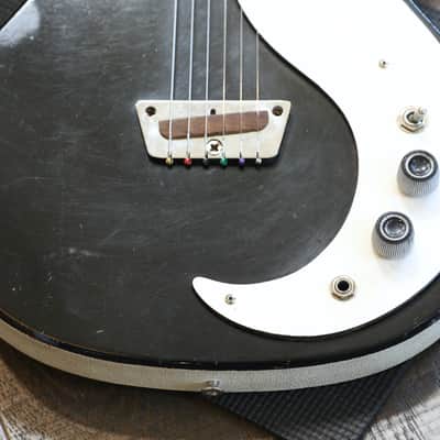 1950's Danelectro U-1 3011 Electric Guitar Black + Case image 5