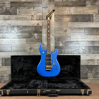 Kramer Richie Sambora Signature Jersey Star Rare Blue Finish Made in USA 1987 w/OHSC image 1