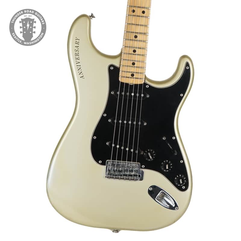 1980 Fender 25th Anniversary Stratocaster Anniversary Silver Metallic image 1