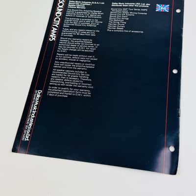Sound City Amplifiers Catalog – Original U.S. Issue 1973 image 2