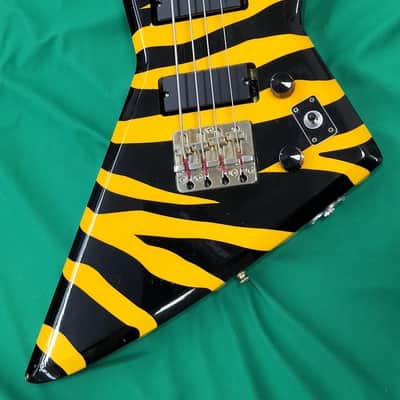 Aria Pro II Bass ZZB Deluxe Tiger Zebra Stripe | Reverb
