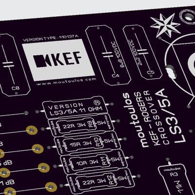 Crossover BBC-Rogers-KEF LS3-5A (LS3/5A) PurplePCB image 13