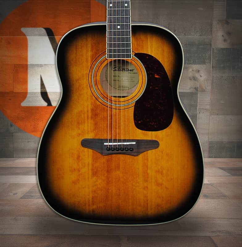 Silvertone Jumbo Acoustic Electric w/Fishman Clearwave 60 - Vintage Sunburst (633EAVS) image 1
