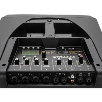 2x RCF EVOX JMIX8 Active 12" 1400W Line Array PA System w/8-Input Mixer + Covers image 5
