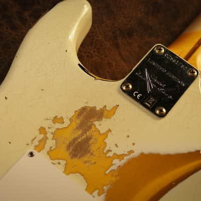 Fender Custom Shop 1956 Stratocaster Heavy Relic in Aged Indian Ivory over 2-tone Sunburst image 7
