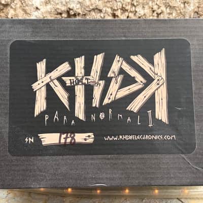 KHDK Electronics Paranormal II Limited Edition Gary Holt Signature Parametric EQ / Overdrive 2021 - Black / Red image 3