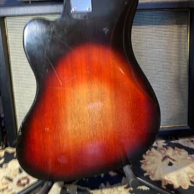 Silvertone 1438 (Teisco EB 200) MIJ Vintage Japan 1960s - Sunburst image 6