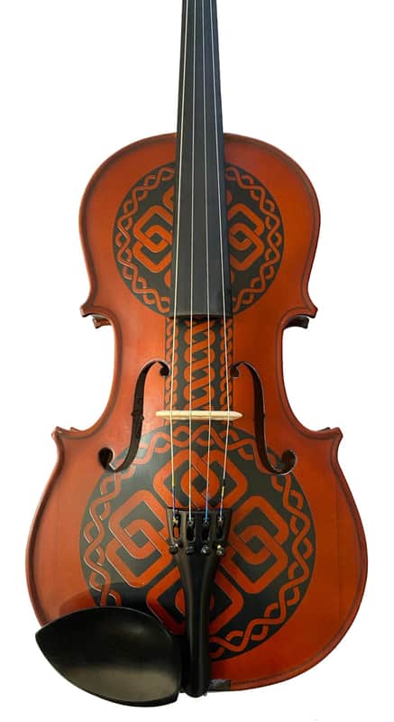 Rozanna's Celtic Love 14 inch Viola Outfit with crystal fine tuners image 1