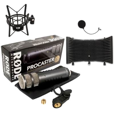 Rode Procaster Dynamic Microphone with XLR Connection with Shock Mount and Microphone Isolation Shield image 6