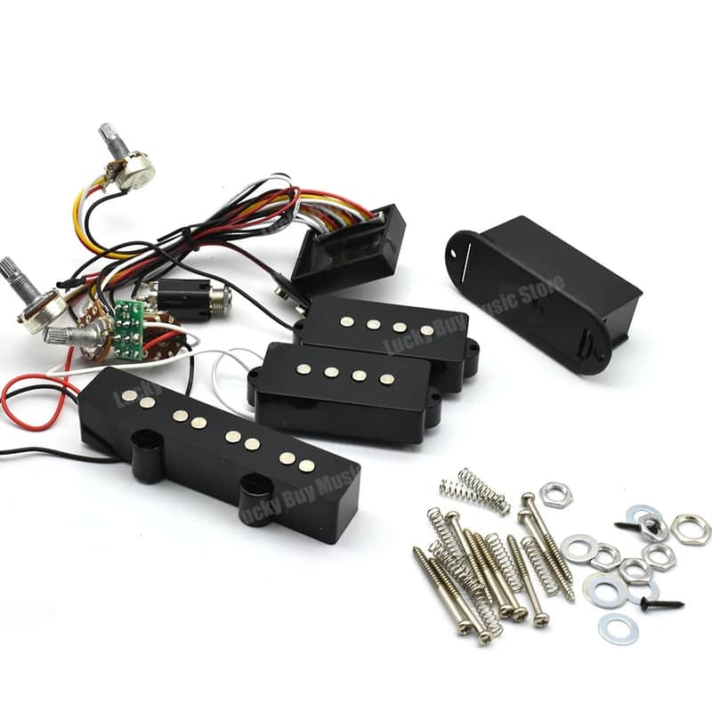 4 String Bass Precision Bass Style Pickups with Wiring Harness image 1