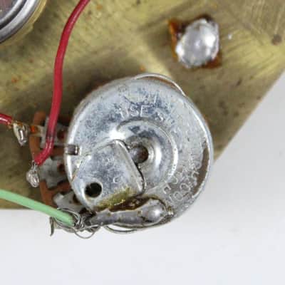 1973 Vintage Gibson L6-S Control Plate Assembly (Original Rotary Switch, Allen-Bradley Pot &Resistor, Pot, Jack, Plate) 1970s Early Norlin Era image 5