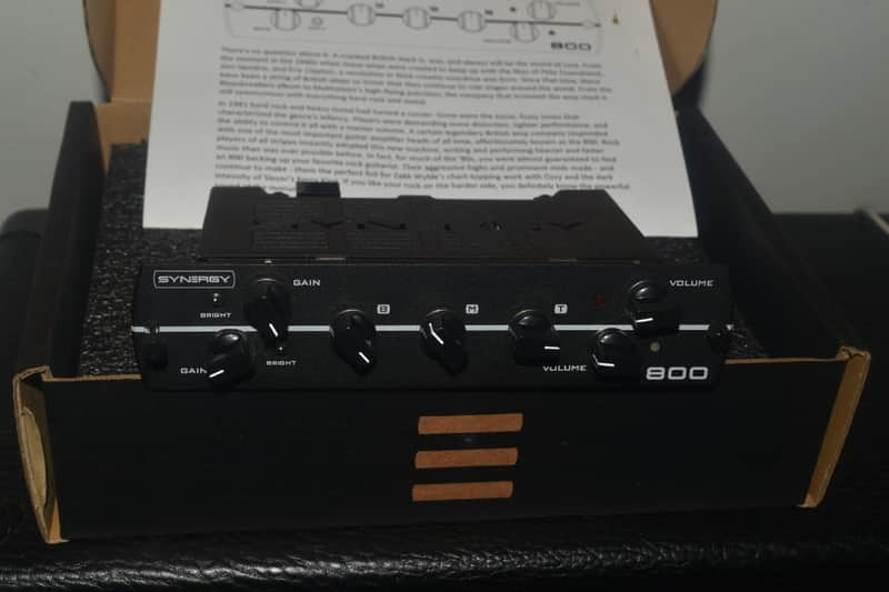 Synergy 800 Module 2-Channel All-Tube Preamp 2017 - Black image 1