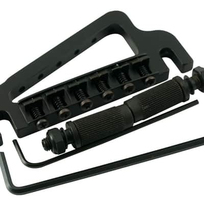 Hipshot 43100B Baby Grand 6-String Fixed Gibson Electric Guitar Bridge - BLACK image 4