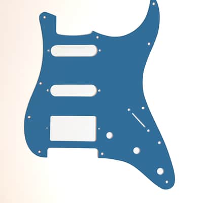 Carmedon Electronics Stratocaster Pickguard 2021 Crystal Lake Placid Blue HSS image 1