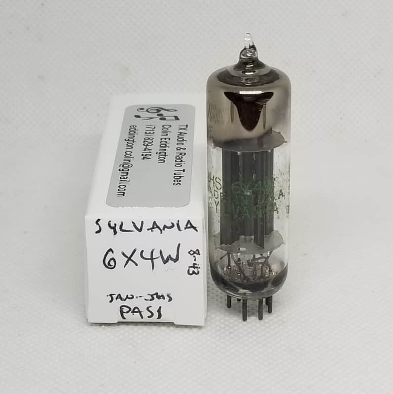 Sylvania JAN 6X4W NOS Rectifier 6X4 image 1