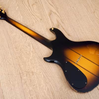 1980s Kawai Z-1 Neck Thru Vintage Electric Guitar Tobacco Sunburst