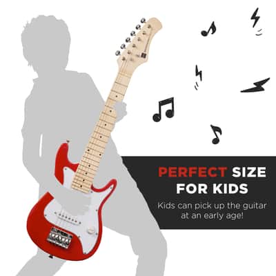 Best Choice Products Kids Electric Guitar Beginner Starter Kit w/ 5W Amplifier - 30 in-Sunburst image 23
