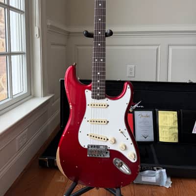 2026 Fender Custom Shop Stratocaster Pro W25 Relic - Candy Apple Red image 3