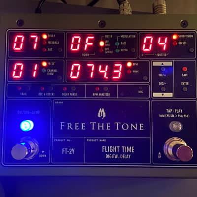 Free The Tone FT-2Y Flight Time Digital Delay 2010s - Green image 2