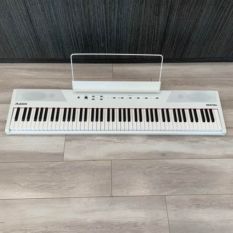 Alesis Recital 88-Key Digital Piano 2010s - WHITE image 1