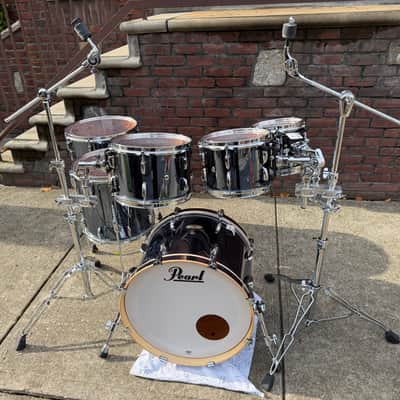 Pearl STS905XP/C766 Session Studio Select 10 / 12 / 14 / 16 / 20" 5pc Shell Pack 2018 - 2020 - Black Mirror Chrome image 5