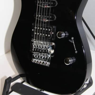 JACKSON DK2 DINKY MIJ  1996 2-Tone Black and w/tan neck image 2